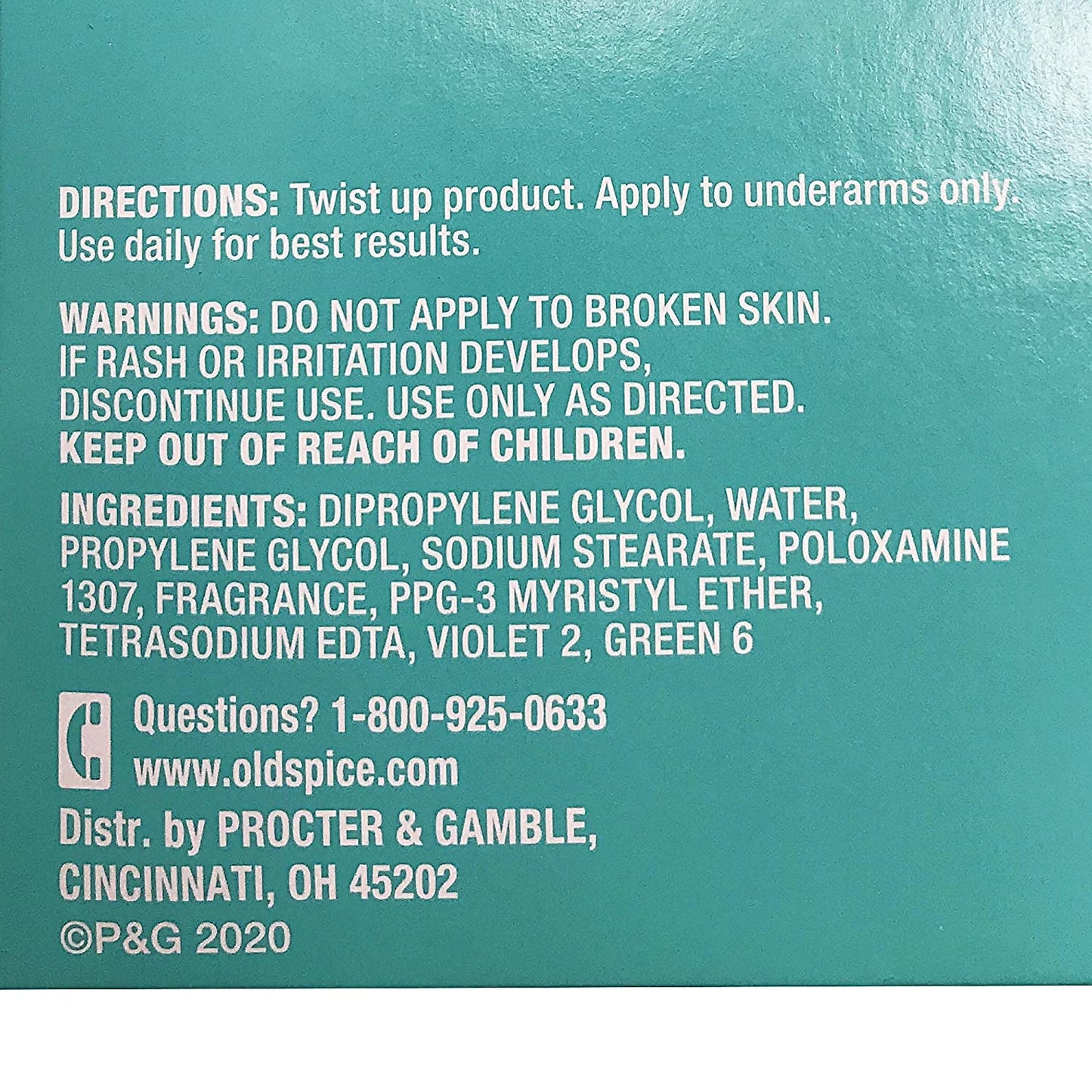 Old Spice Pure Sport High Endurance Deodorant for Men, 2.4 oz