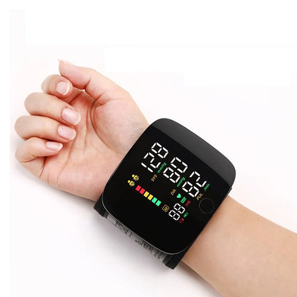 WEB306 Digital Wrist Electronic Sphygmomanometer — Rechargeable Blood Pressure Monitor