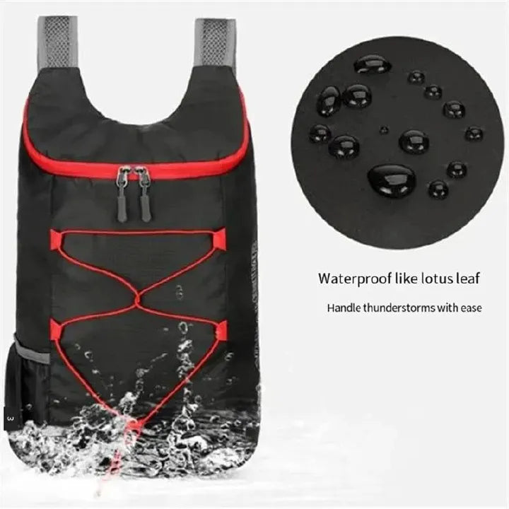 Camping Hiking Travel Multifunctional Outdoor Folding Backpack High Density Lightweight Waterproof Nylon Fabric Sports Bag