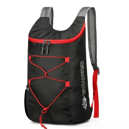 Camping Hiking Travel Multifunctional Outdoor Folding Backpack High Density Lightweight Waterproof Nylon Fabric Sports Bag