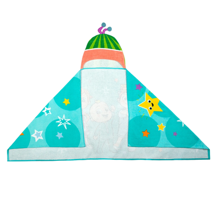 Cocomelon Hooded Kids Bath Towel – 22″ x 51″ Soft Cotton Hooded Towel