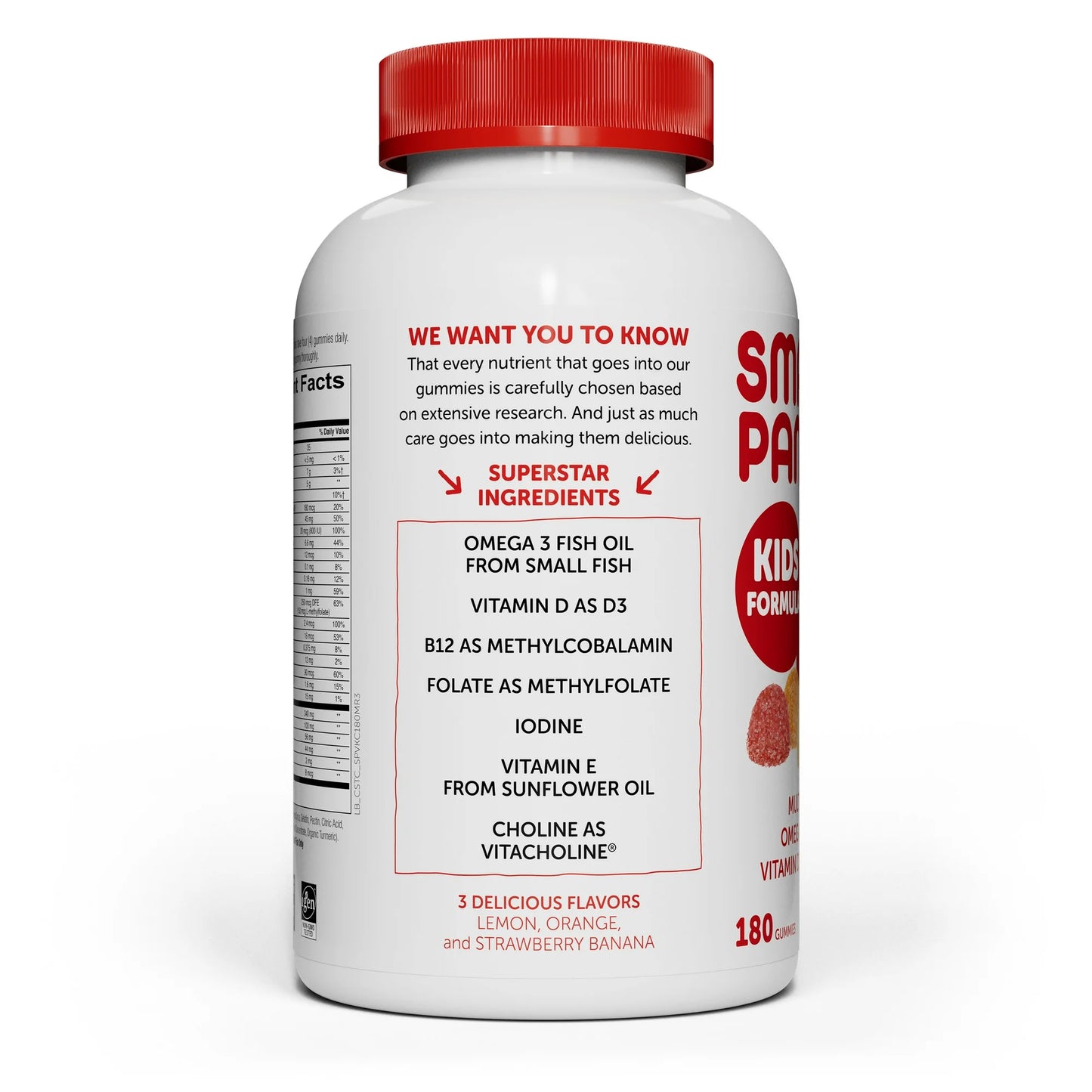 SmartyPants Kids Formula Multivitamin Gummies, 180-Count – Complete Daily Nutrient Support