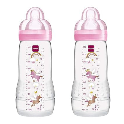 MAM Baby Bottle 2-Pack – 330 ml / 11 oz BPA-Free Anti-Colic Bottles