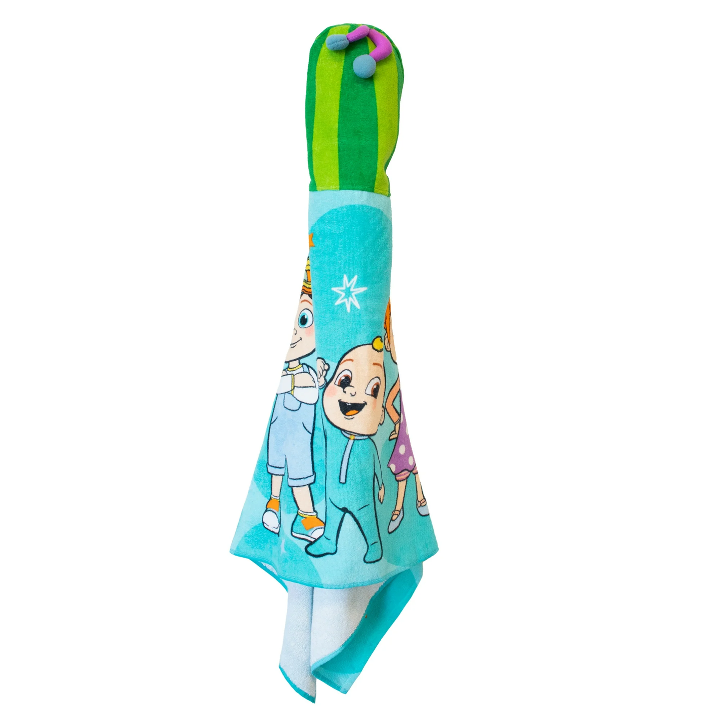 Cocomelon Hooded Kids Bath Towel – 22″ x 51″ Soft Cotton Hooded Towel