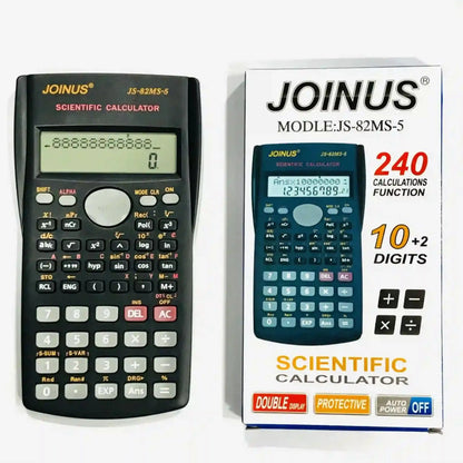 JOINUS JS-82MS Scientific Calculator – 240-Function Dual-Line Display, 10+2 Digits