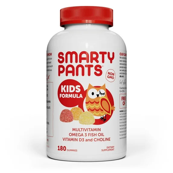 SmartyPants Kids Formula Multivitamin Gummies, 180-Count – Complete Daily Nutrient Support