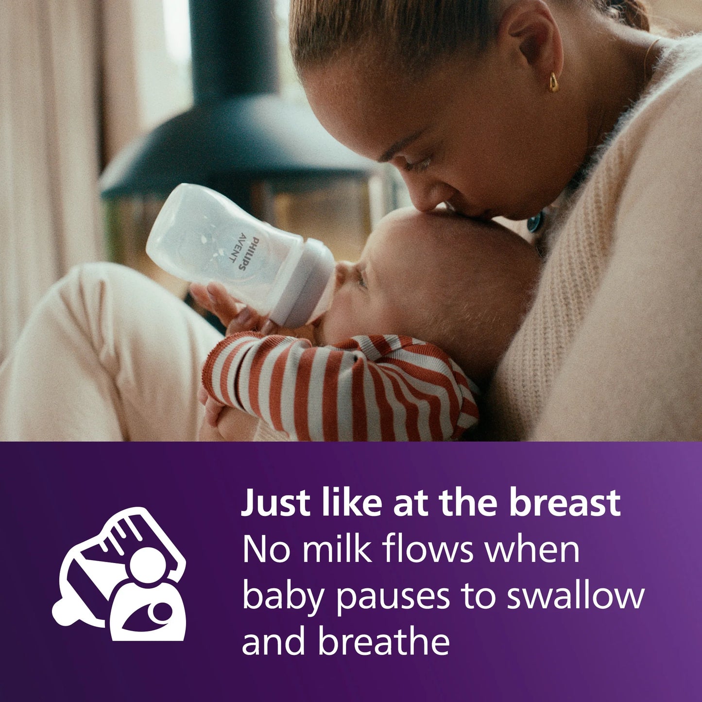 Philips Avent Natural Baby Bottles with Natural Response Nipples (Fast Flow 4), 11 oz – 3-Pack