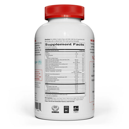 SmartyPants Kids Formula Multivitamin Gummies, 180-Count – Complete Daily Nutrient Support