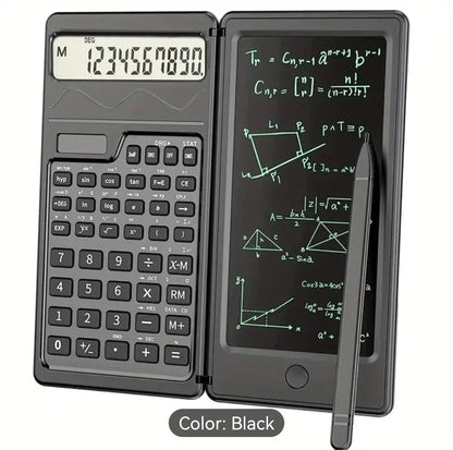 Foldable Solar Scientific Calculator with Writing Tablet – Ideal for School & Business